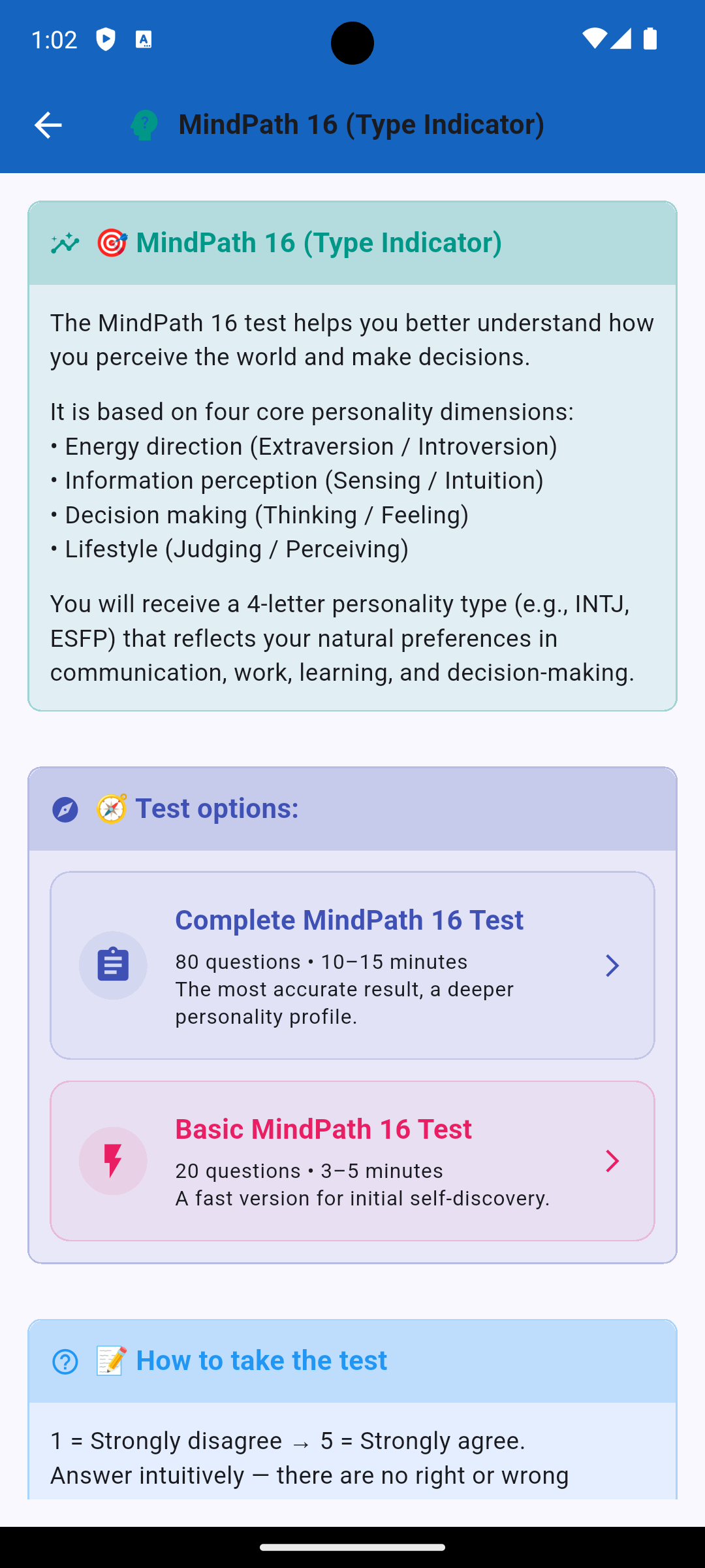 Personality Compass - Enneagram Results